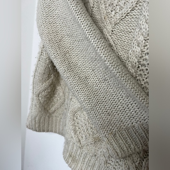 Le Temps Des Cerises Womens Colourblock Cable Knit Cozy Sweater Small - Picture 6 of 11